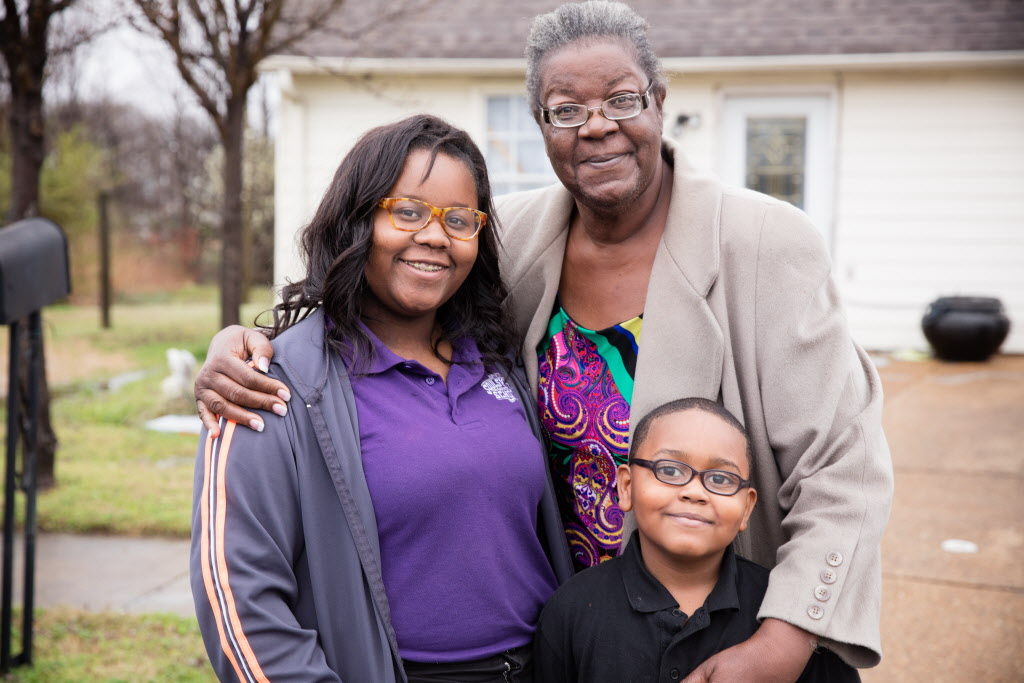 Carrie, Angelique, and Joshual Hawkins, Memphis, TN, March 2016