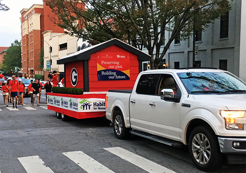 UGA Habitat's 2018 Homecoming float