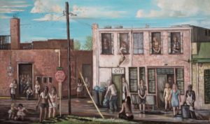 Vernon Thornsberry's painting "The Grit"