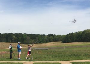 Skeet being shot at the Ladies' Charity Skeet Classic