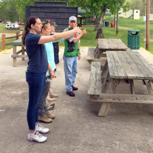 Beginning shooters test their dominant eye