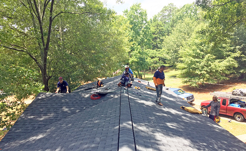 New roof installed on Athens, GA, home