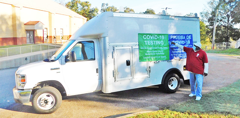 Mobile covid screening clinic van