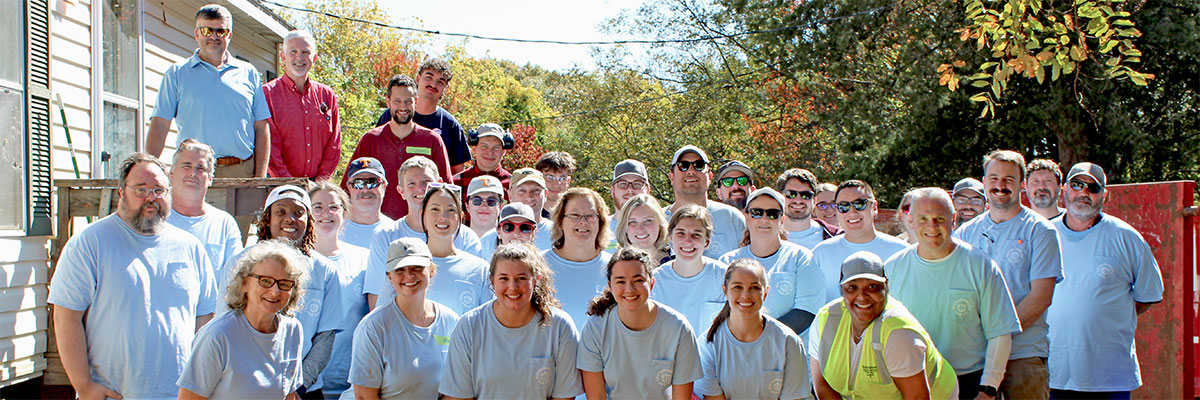 Volunteers from W&A Engineering