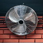 An oscillating fan